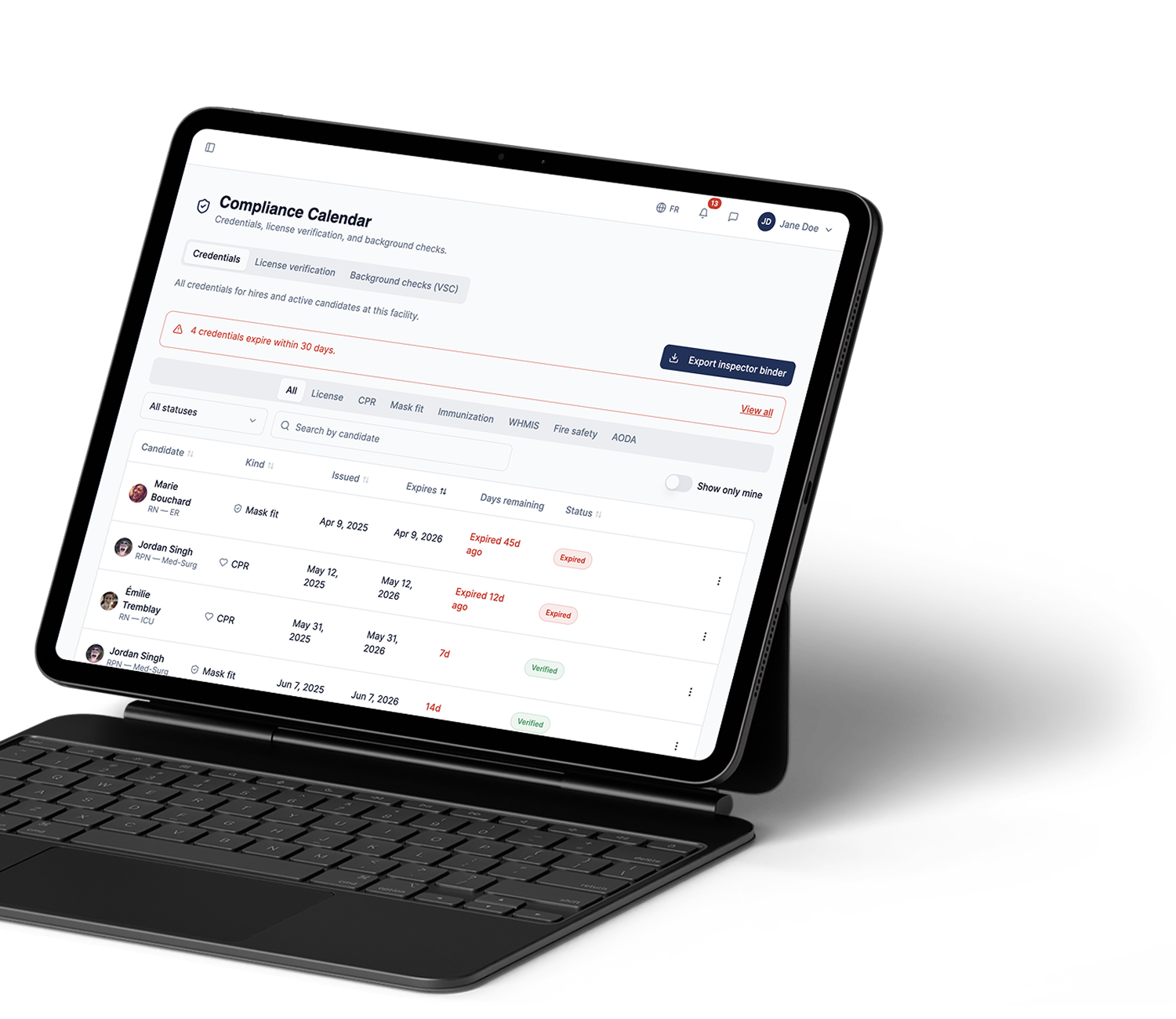 Credential management