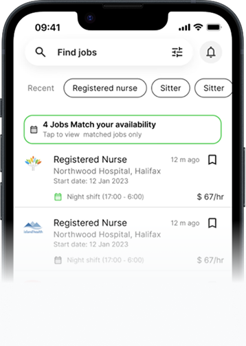 Carelynk availability screen